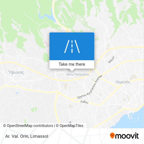 Ar. Val. Orin map