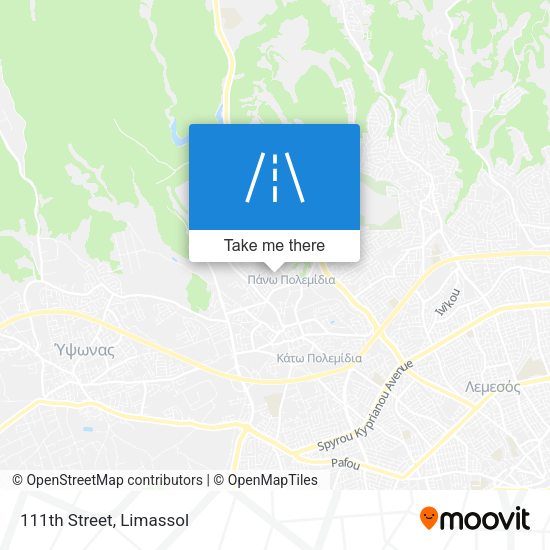 111th Street map