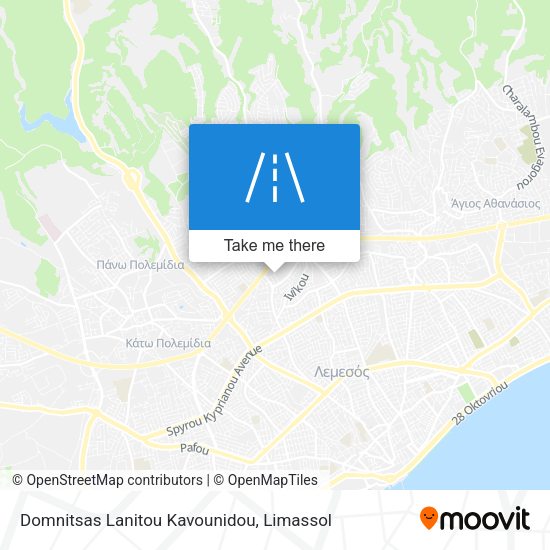 Domnitsas Lanitou Kavounidou map