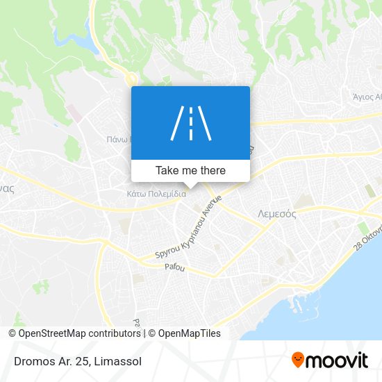 Dromos Ar. 25 map