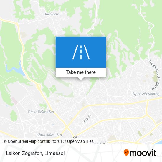 Laikon Zografon map