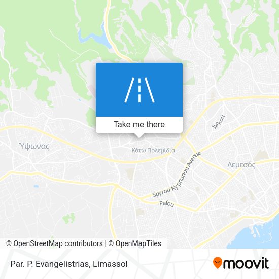 Par. P. Evangelistrias map
