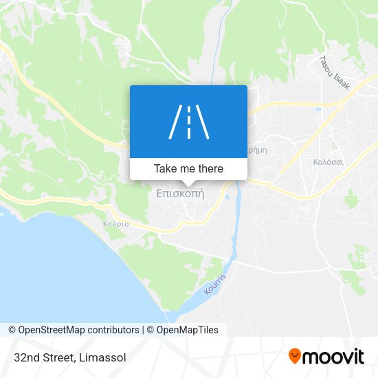 32nd Street map