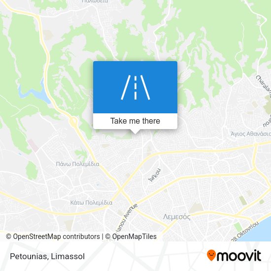 Petounias map