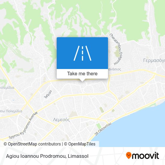 Agiou Ioannou Prodromou map