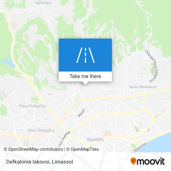 Defkalonia Iakovoi map