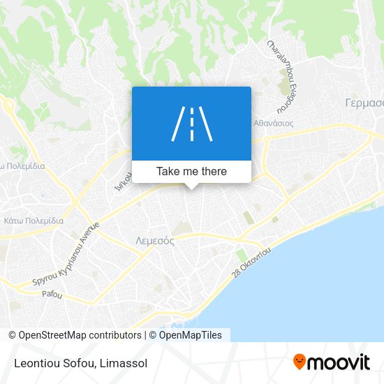 Leontiou Sofou map
