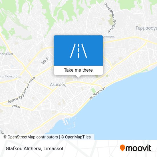 Glafkou Alithersi map
