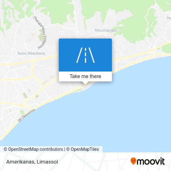 Amerikanas map