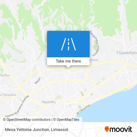 Mesa Yeitonia Junction map