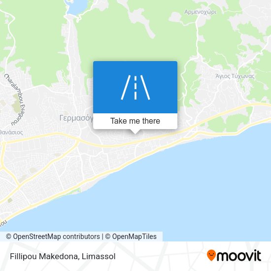 Fillipou Makedona map