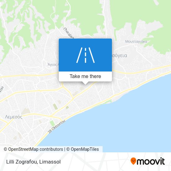 Lilli Zografou map