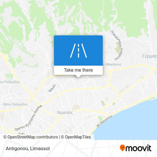 Antigonou map