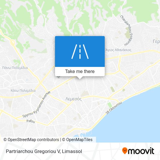 Partriarchou Gregoriou V map