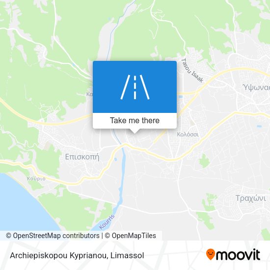Archiepiskopou Kyprianou map