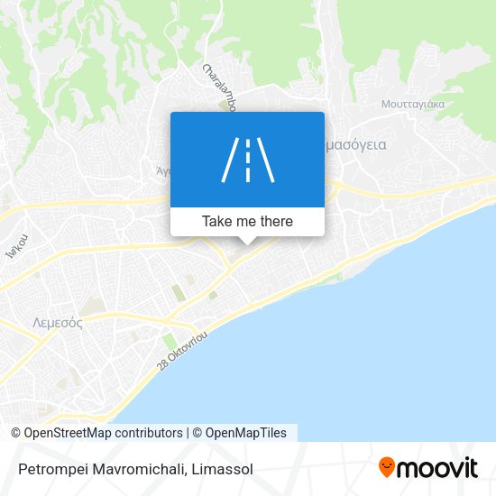 Petrompei Mavromichali map
