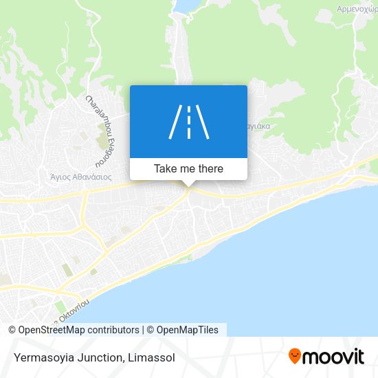 Yermasoyia Junction map