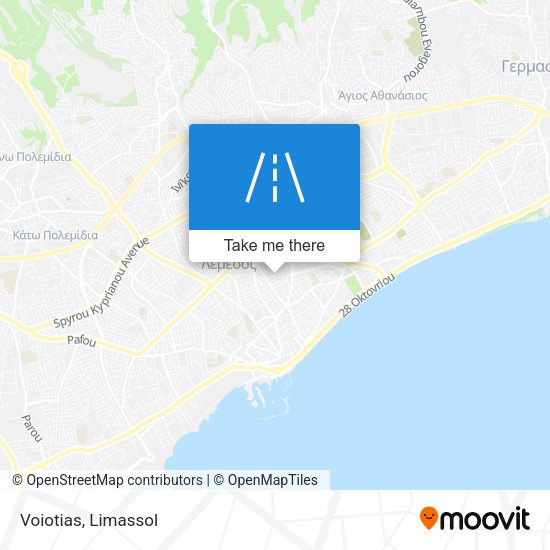 Voiotias map