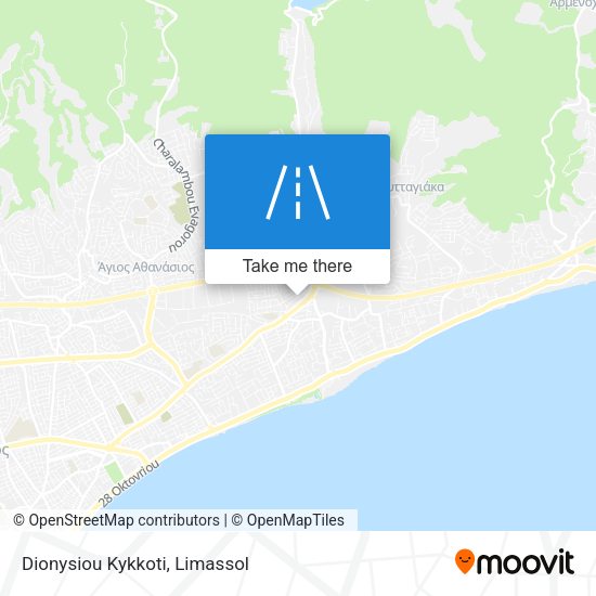 Dionysiou Kykkoti map