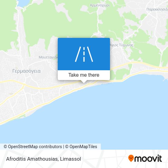 Afroditis Amathousias map