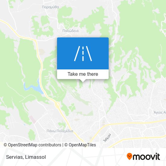 Servias map