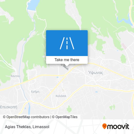 Agias Theklas map