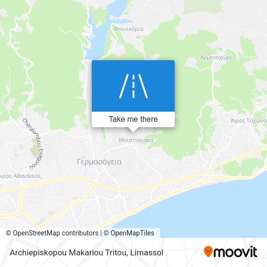 Archiepiskopou Makariou Tritou map