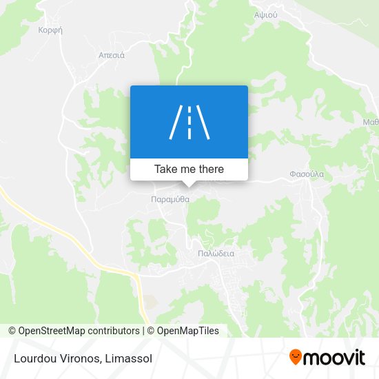 Lourdou Vironos map