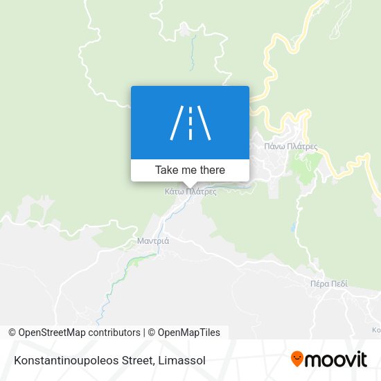 Konstantinoupoleos Street map