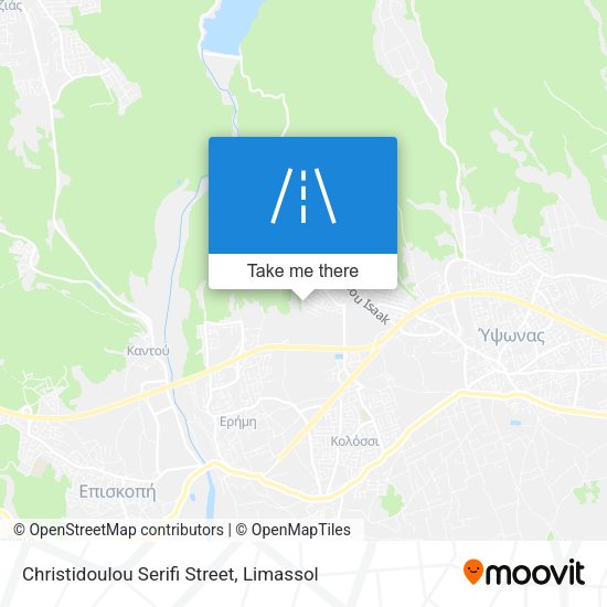 Christidoulou Serifi Street map