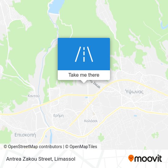 Antrea Zakou Street map