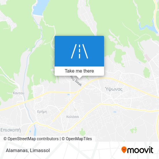 Alamanas map