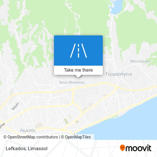 Lefkados map