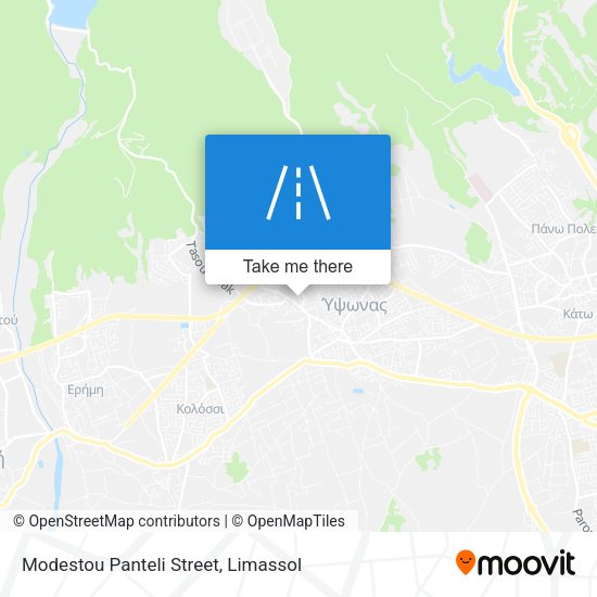 Modestou Panteli Street map