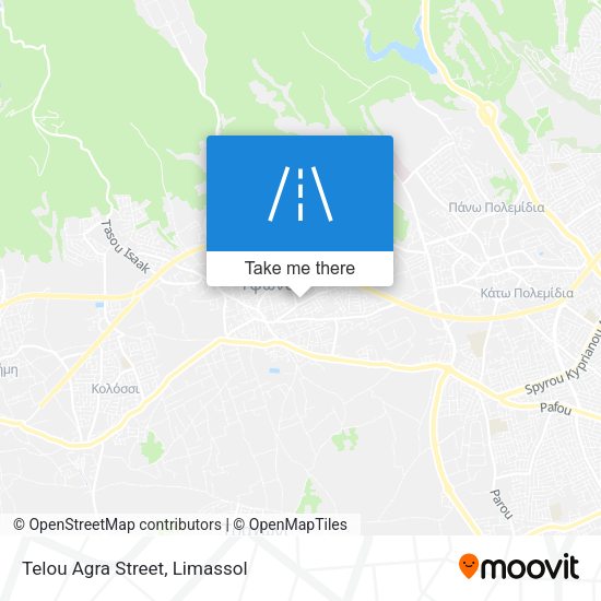 Telou Agra Street map