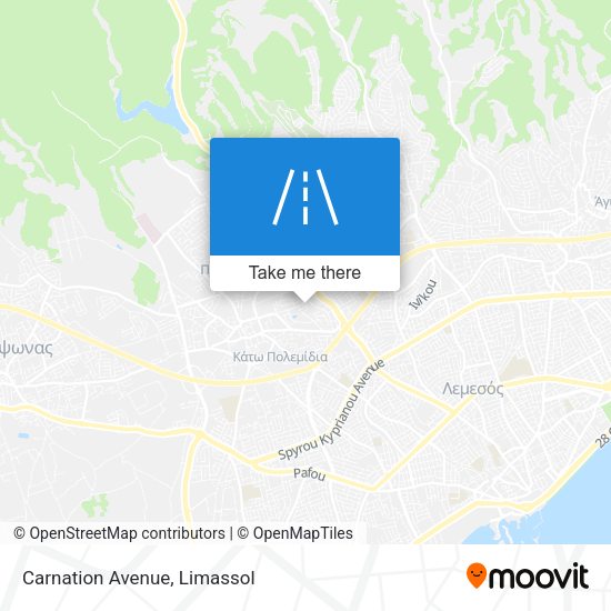 Carnation Avenue map