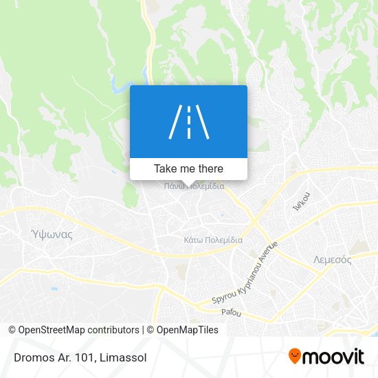 Dromos Ar. 101 map