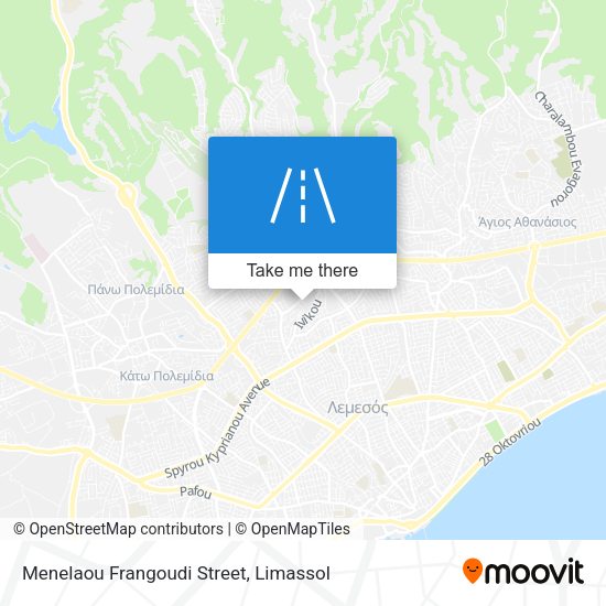 Menelaou Frangoudi Street map