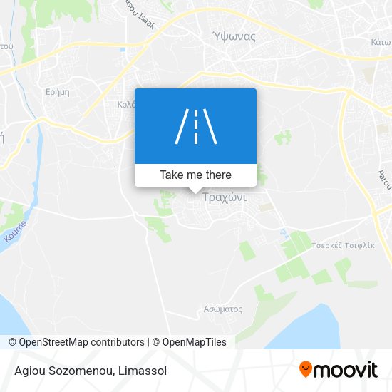 Agiou Sozomenou map