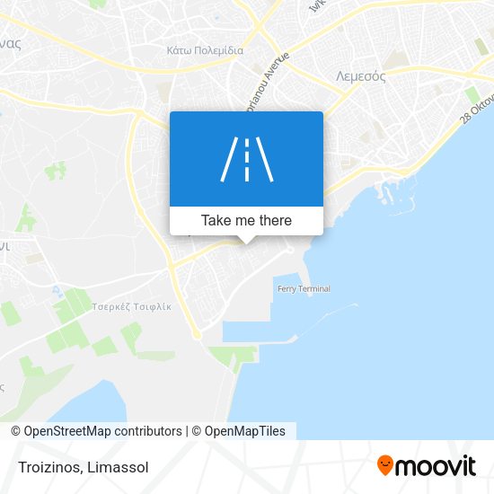 Troizinos map