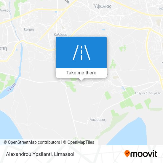 Alexandrou Ypsilanti map
