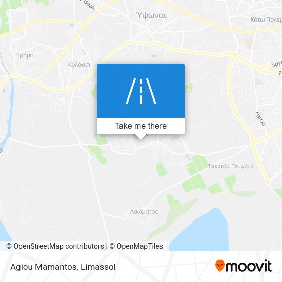 Agiou Mamantos map