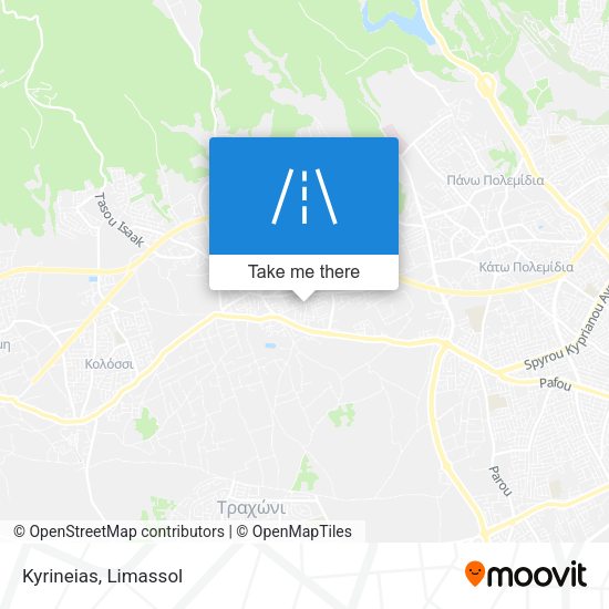 Kyrineias map