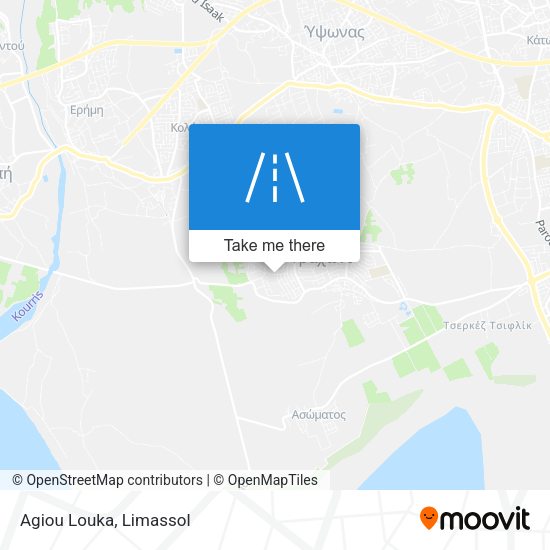 Agiou Louka map