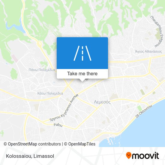 Kolossaiou map