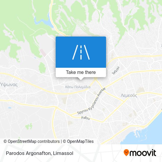 Parodos Argonafton map
