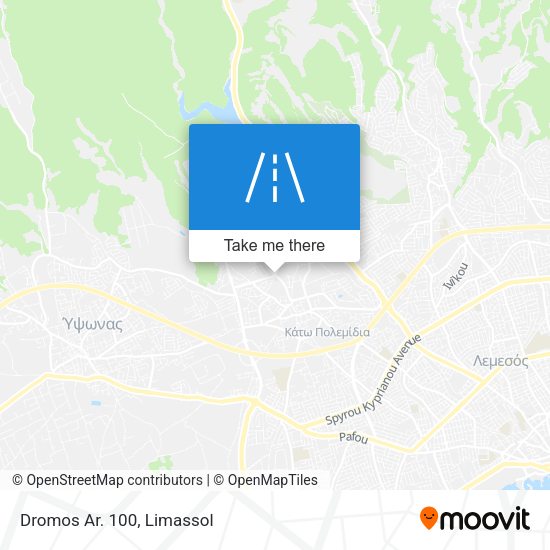 Dromos Ar. 100 map