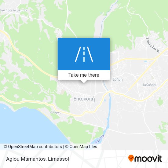 Agiou Mamantos map