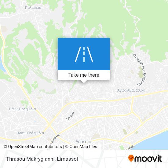 Thrasou Makrygianni map