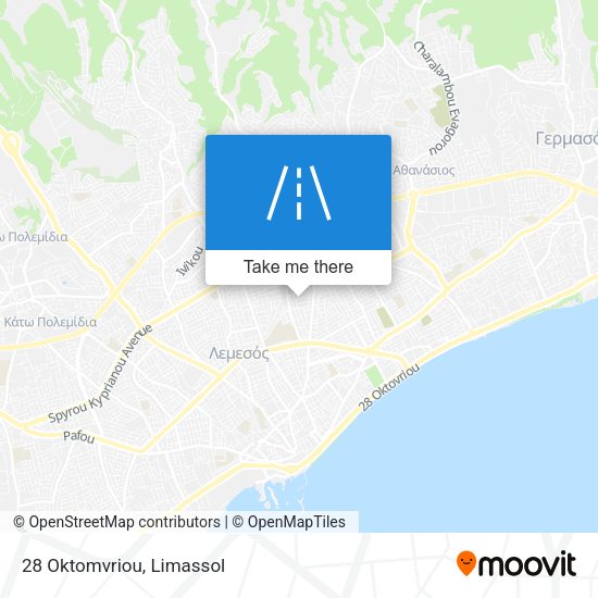 28 Oktomvriou map
